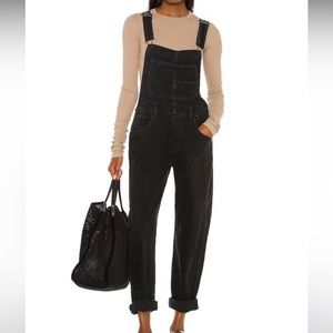 We The Free Ziggy Denim Overall in Mineral Black